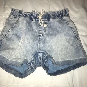 Justice stretchy Jean shorts